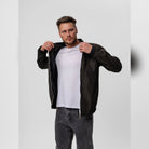 bomber homme coupe ajustée zippée