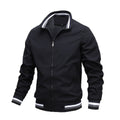 bomber homme coupe décontractée en noir