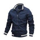 bomber homme coupe décontractée en bleu marine