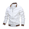 bomber homme coupe décontractée en blanc