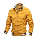 bomber homme coupe décontractée en jaune