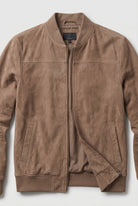 bomber homme coupe moderne zippé en beige