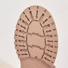 boots femme fourrées plateforme crantée en abricot