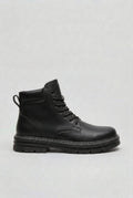 boots homme lacets semelle crantée en noir
