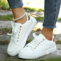 chaussures femme semelle anatomique bout rond blanc