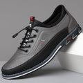 chaussures homme lacets semelle crantée en gris anthracite