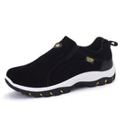 chaussures homme slip-on semelle crantée en noir