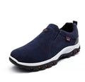 chaussures homme slip-on semelle crantée en bleu