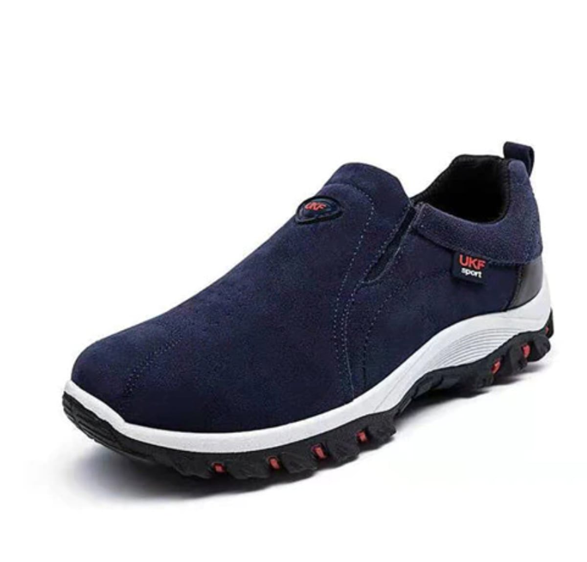 chaussures homme slip-on semelle crantée en bleu