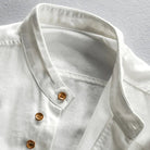 chemise homme col montant coupe droite