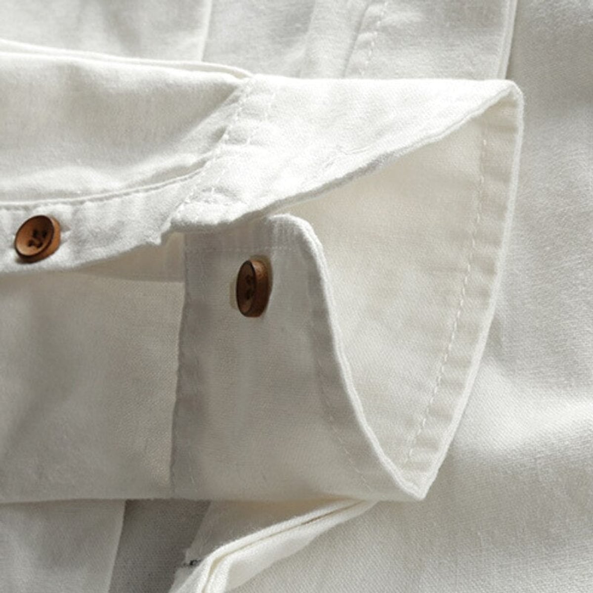 chemise homme col montant coupe droite