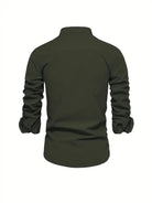 chemise homme col montant coupe slim manches longues