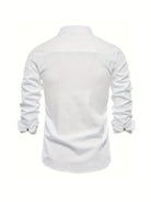 chemise homme col montant coupe slim manches longues