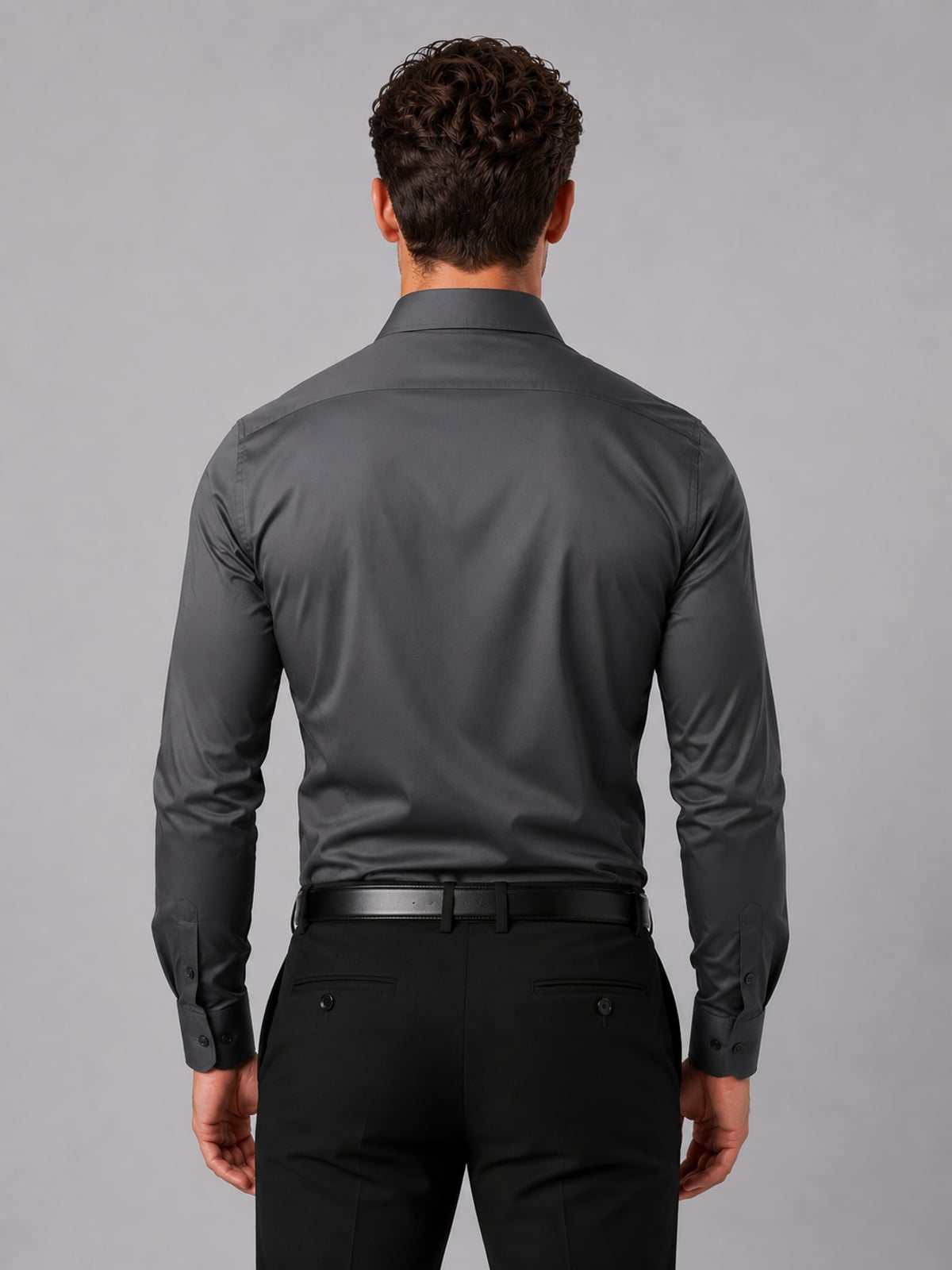 chemise homme coupe slim col classique boutons poignets