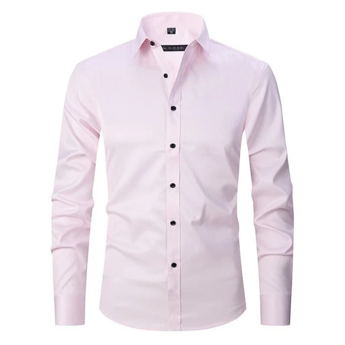 chemise homme coupe slim manches longues multicolore en rose