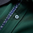 chemise homme luxe coupe slim manches longues en vert