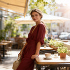 combinaison femme col en v jambes larges