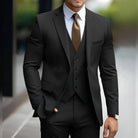 costume 3 pièces homme coupe slim en noir