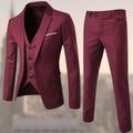 costume 3 pièces homme coupe slim mariage en rouge