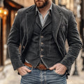 costume blazer homme coupe vintage en noir