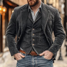 costume blazer homme coupe vintage en noir