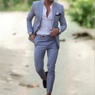costume homme coupe slim deux pièces en gris