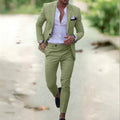 costume homme coupe slim deux pièces en vert