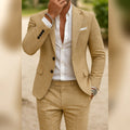 costume homme veste et pantalon coupe slim en kaki