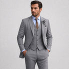 costume trois pièces homme avec gilet en gris