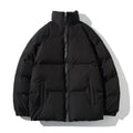 doudoune femme col montant oversize en noir