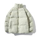 doudoune femme col montant oversize en vert