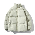 doudoune femme col montant oversize en vert
