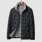 doudoune homme col montant coupe ajustée en noir