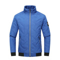 doudoune homme col montant matelassée en bleu