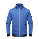 doudoune homme col montant matelassée en bleu