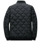 doudoune homme col montant matelassée en noir