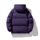 doudoune homme oversize à capuche en violet