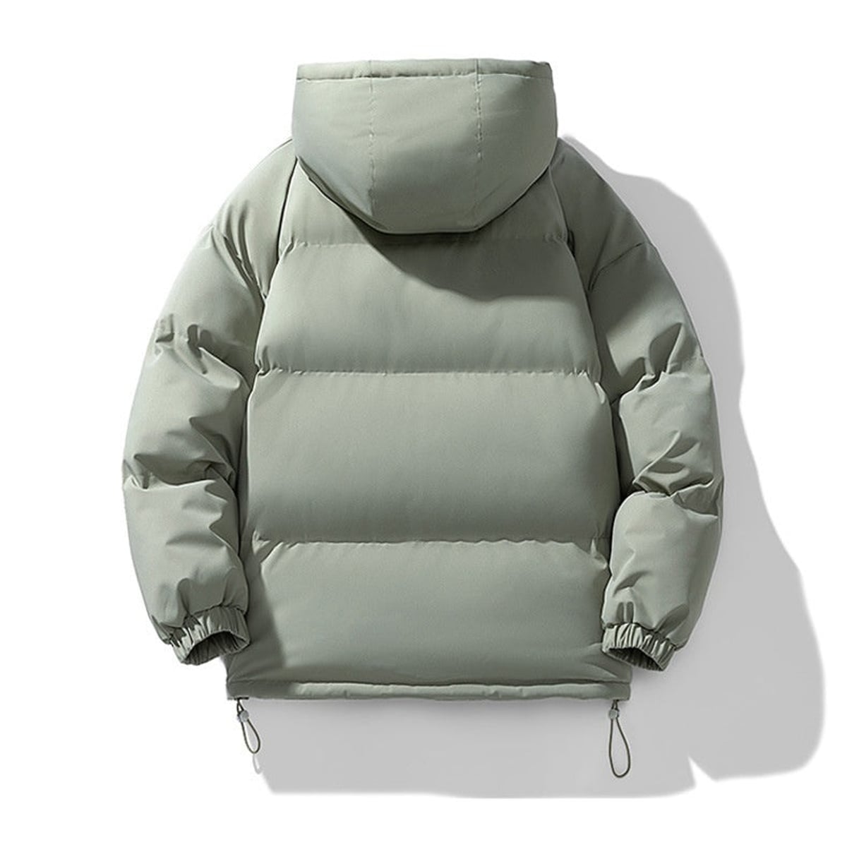doudoune homme oversize à capuche en vert