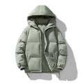 doudoune homme oversize à capuche en vert