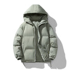 doudoune homme oversize à capuche en vert