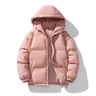 doudoune homme oversize à capuche en rose