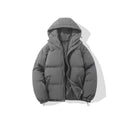 doudoune homme oversize à capuche en gris