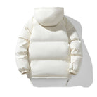 doudoune homme oversize à capuche en beige