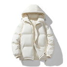 doudoune homme oversize à capuche en beige