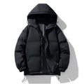doudoune homme oversize à capuche en noir