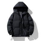 doudoune homme oversize à capuche en noir