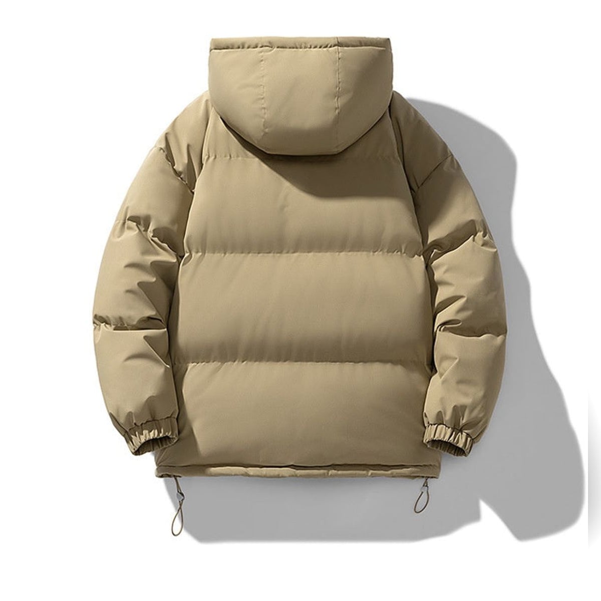 doudoune homme oversize à capuche en kaki