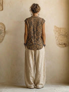 ensemble femme trois pièces wide leg imprimé