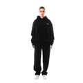 ensemble jogging femme oversize à capuche en noir