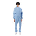 ensemble jogging femme oversize à capuche en bleu clair